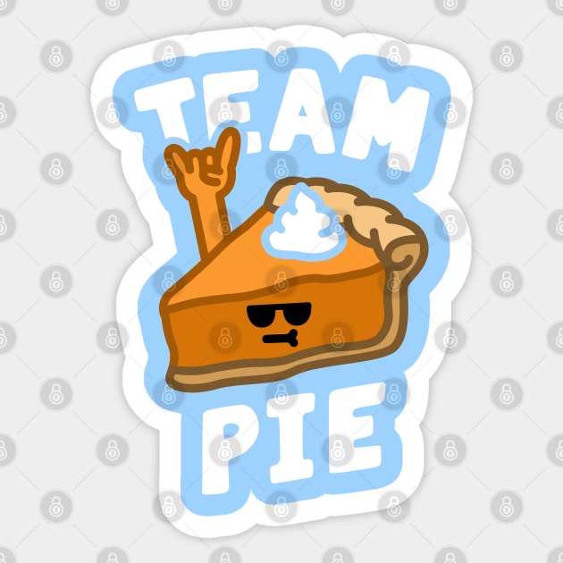 Team Pie Cool Pumpkin Pie Sticker by imotvoksim